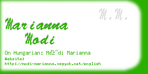 marianna modi business card